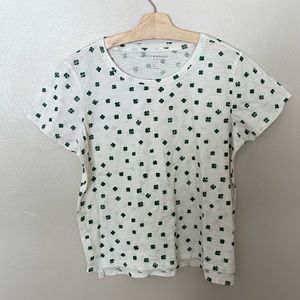 NWOT Lucky Brand Shamrock Tee. Large